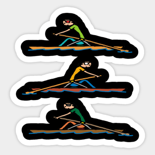 Rowing Sticker